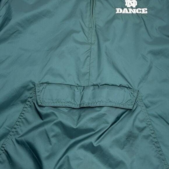 NOTRE DAME DANCE Women’s Medium Green Pullover Windbreaker Hooded Jacket - Picture 3 of 5